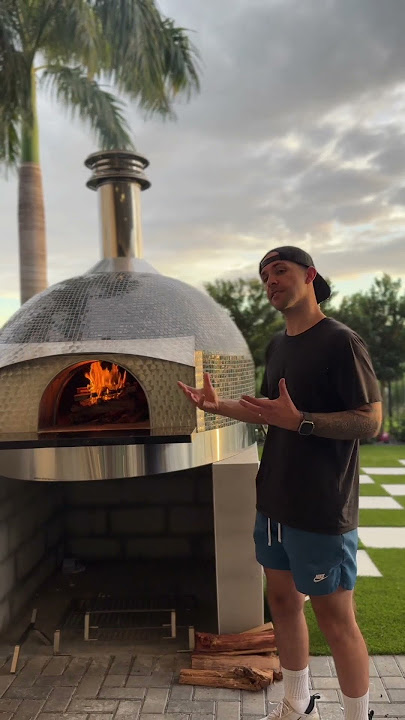 Forno Piombo Palazzo 110 Pizza Oven in Azure