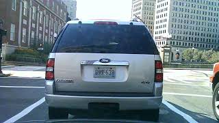 Driving through Downtown Providence, Rhode Island