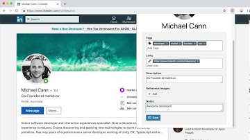 How to Add Notes and Tags on Linkedin Contacts with Markd (4x speed)