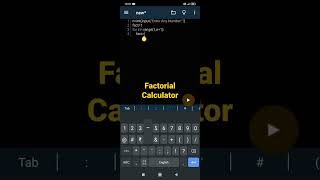 Factorial Calculator using Python | Master Python