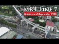 MRT Line 7 update as of September 2020