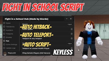 [🔥NEW 2025] Fight In A School Script 👊  OP Keyless Pastebin | Kill Aura, Auto Attack, ESP, Hitbox,