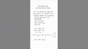 First Derivative Test??