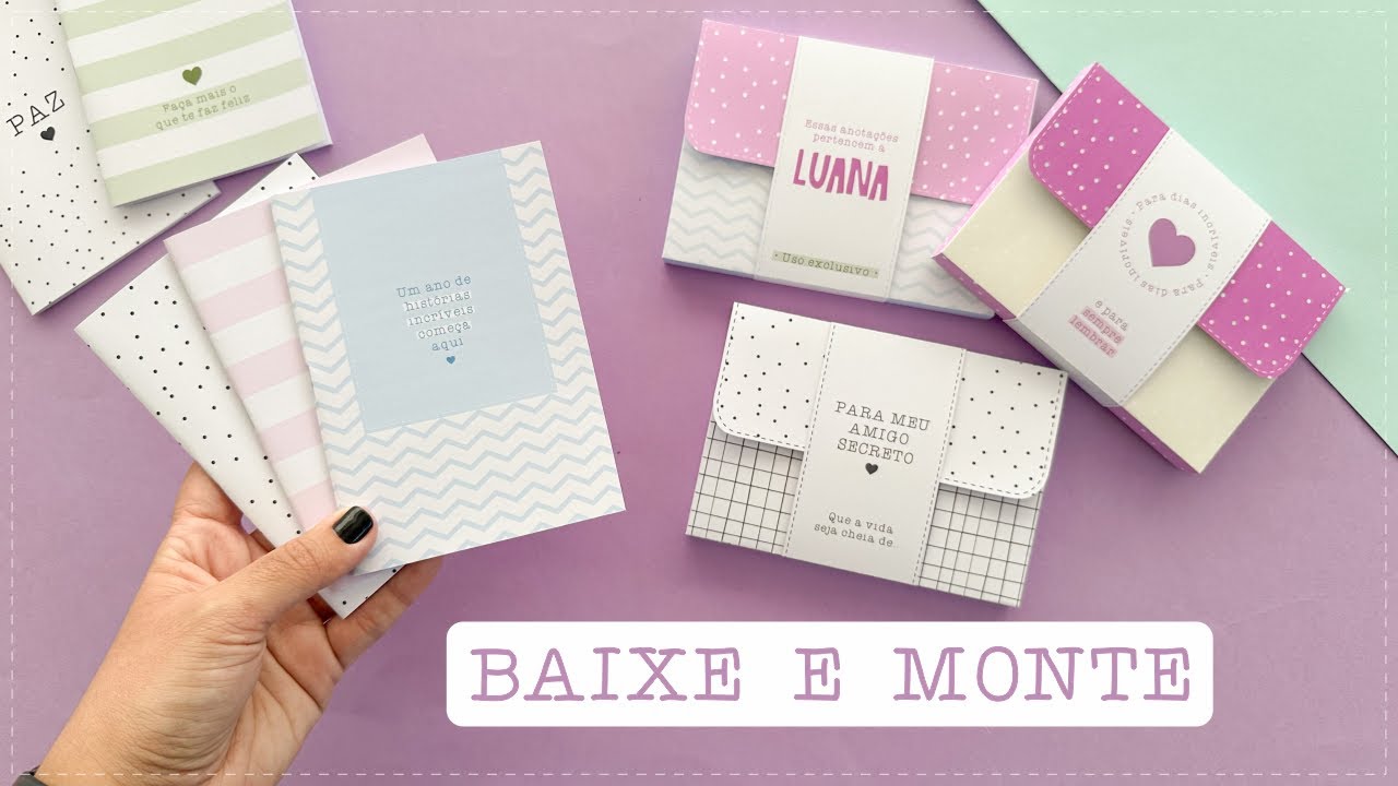 CADERNINHO DE PRESENTE AMIGO - SECRETO | COMO FAZER?