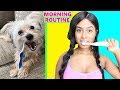 My REAL Morning Routine FT. MY PUPPY