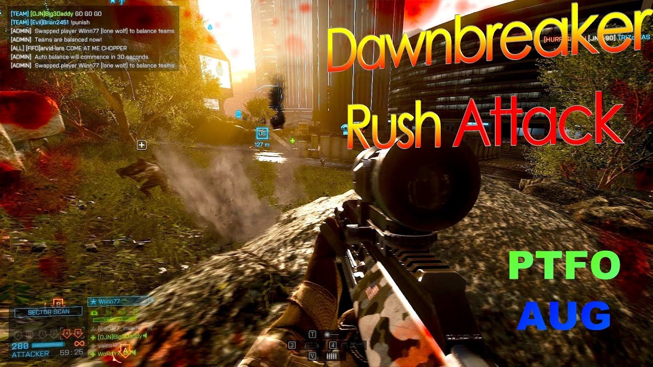 Battlefield 4 MP: 64 player Rush Attacker on Dawnbreaker (K/D=36-12) (PC, Ultra, 1080p) GTX 680