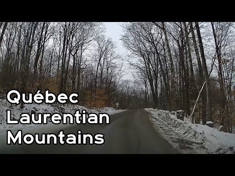 Québec Laurentian Mountains (Laurentides) Winter Drive