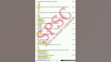 Atomic Structure MCQs Sindh Academy Umerkot #Shorts