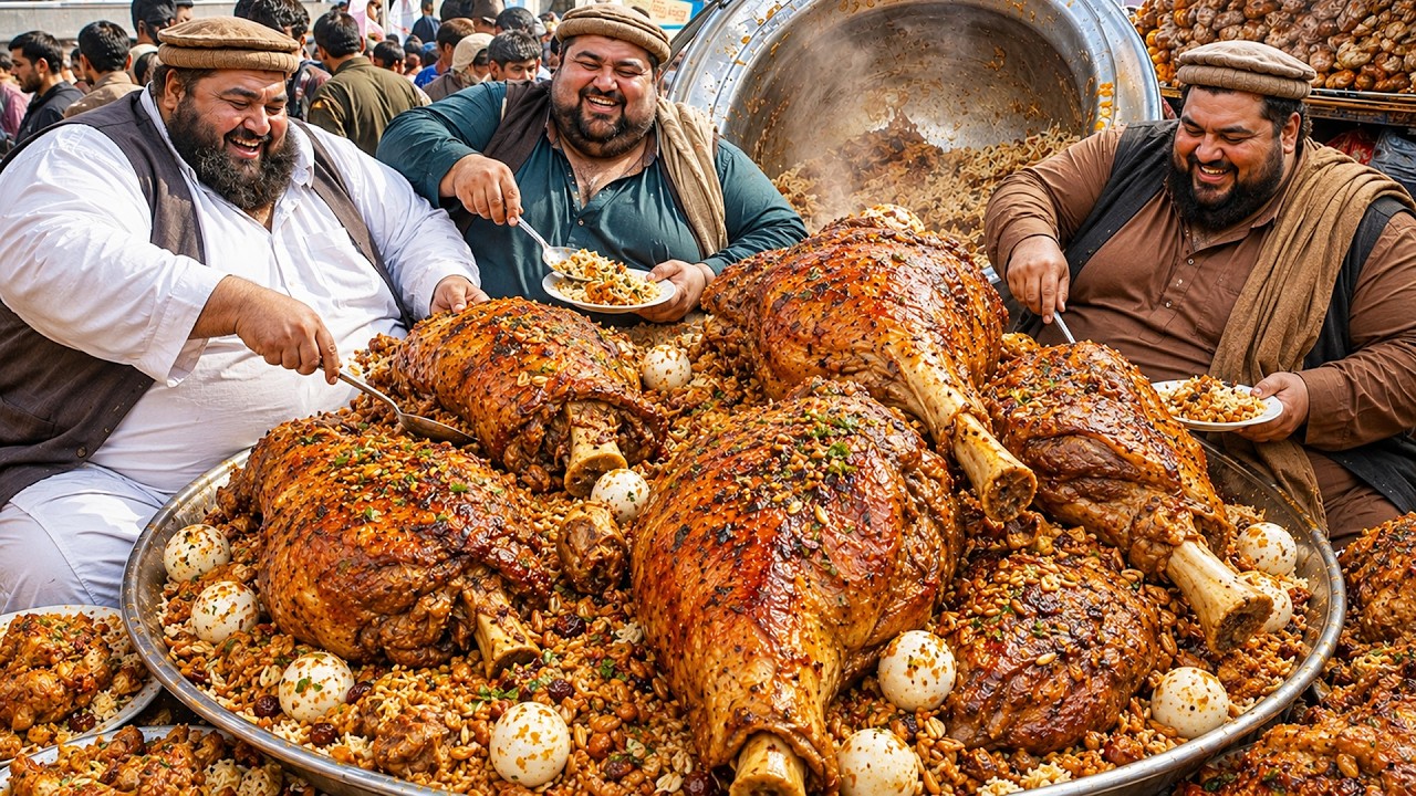 Most Cheap Street food in Afghanistan | Kabuli pulao, Roasted Chicken, Biryani recipe, Punjabi Curry