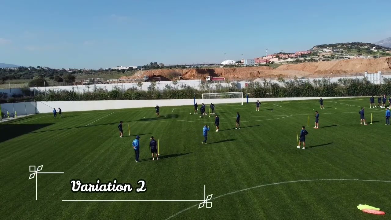 Position passing drill-Football technical warm up