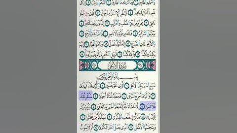 سورة الأعلى ٦ - ١٢