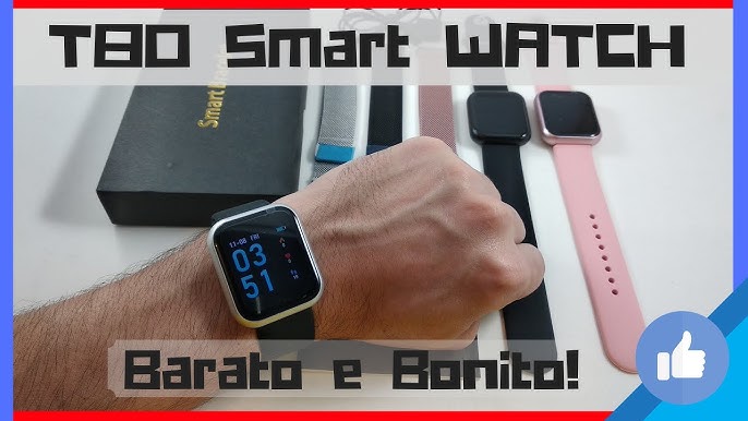 Configurando o Smart Wacht T80⌚ Usando Aplicativo (Happy  Sports)+Informações sobre sua 🔋 #Parte1 