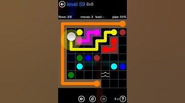 Flow Free Bridges Challenge Pack 8x8 Level 59 Walkthrough