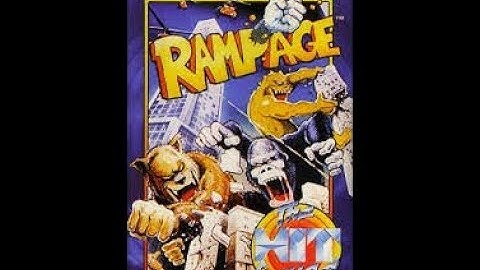 Rampage (1988) - Commodore 64 Cassette C64 (Full Loading & Gameplay)