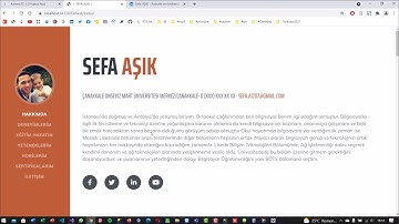 Sizden Gelenler 89 Sefa Aşık Mvc5 ile Admin Panelli Dinamik Cv Projesi