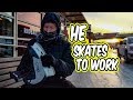 In this city you can SKATE to work (or school)!