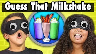 GUESS THAT MILKSHAKE CHALLENGE! | Kids Vs. Food