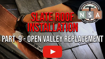 NSA Slate Roof Installation - Open Valley Replacement
