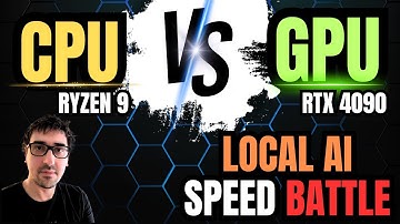 How much faster is AI running on a GPU vs a CPU? Let