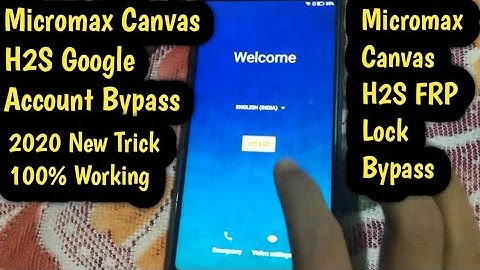 Micromax Canvas Infinity (HS2) FRP (Google Account) Lock Remove Done (Android 7.1.2) Without PC