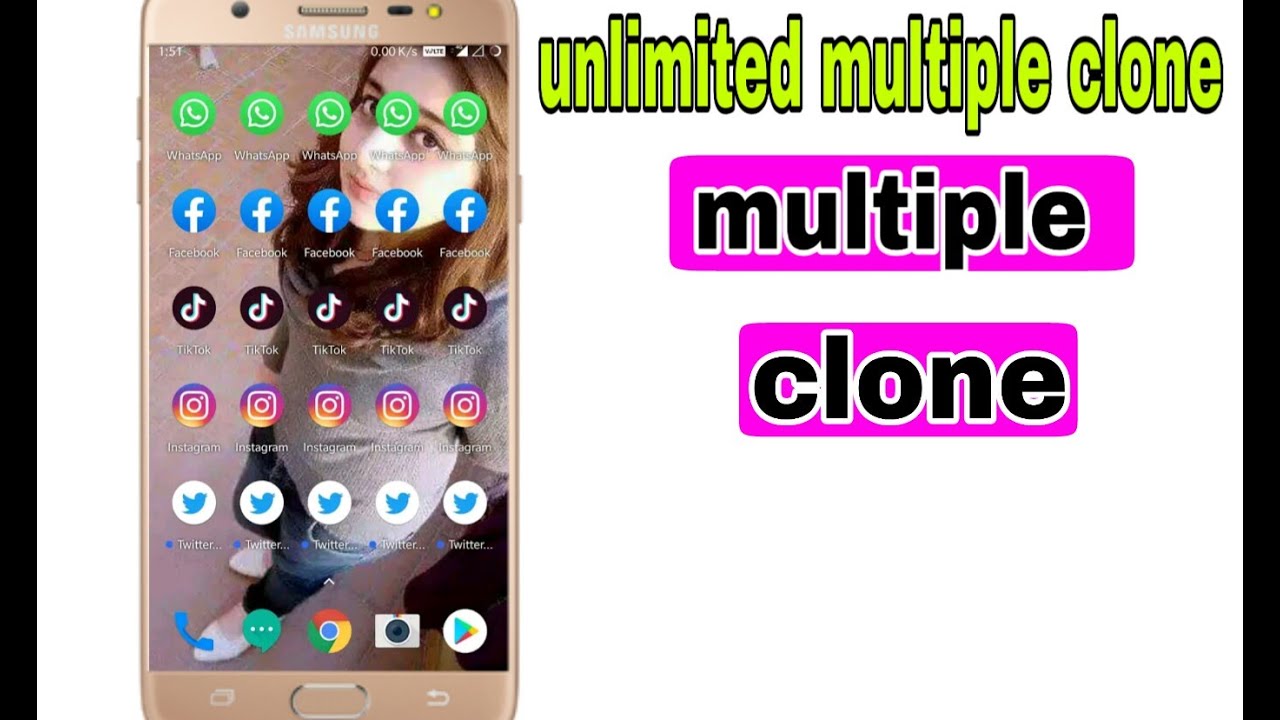 One Device multiple cloned apps | how to clone android apps | mangal ...