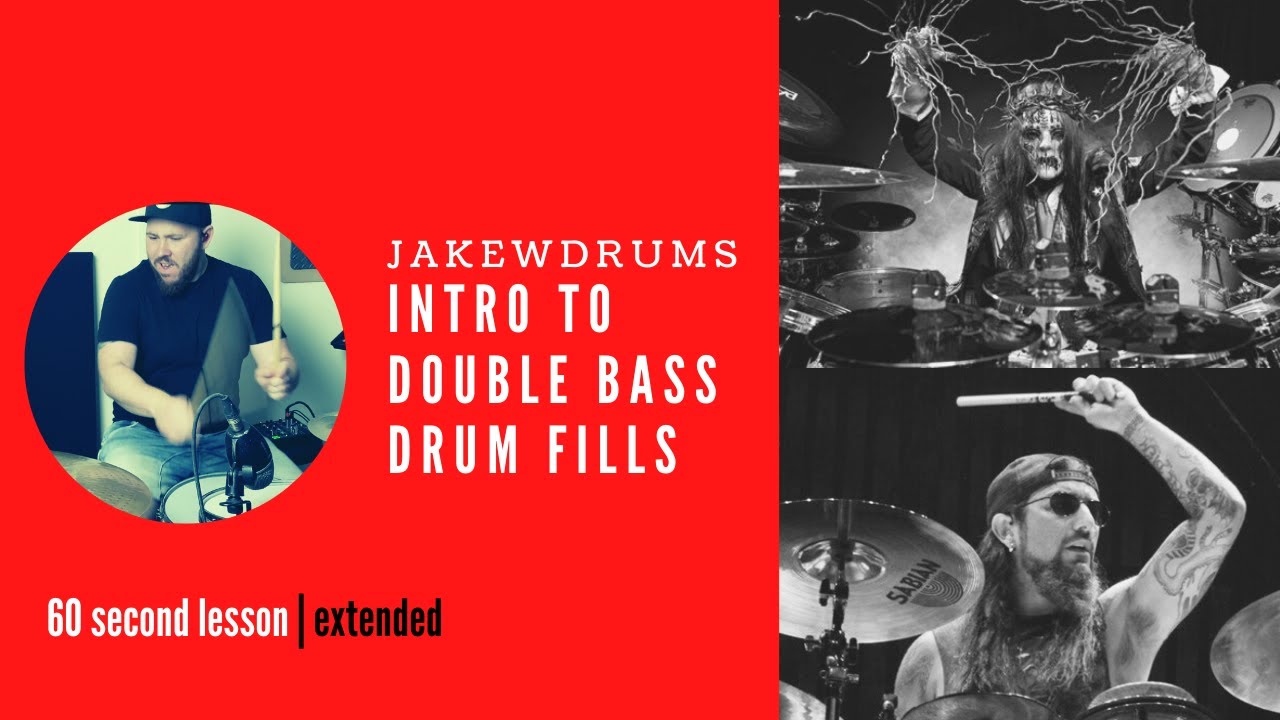 Intro to Double Bass Drum Fills 60 Second Lesson Extended YouTube