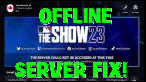 MLB The Show 23 and 24 - How to Reset Offline Servers EASY