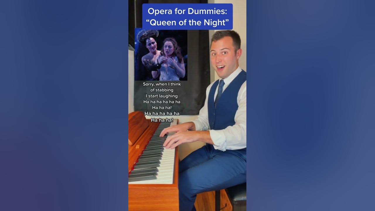 Opera for Dummies: Queen of the Night Aria #opera #classicalmusic #mozart #comedy