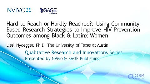 Webinar: Using Community-Based Research Strategies to Improve HIV Prevention Outcomes