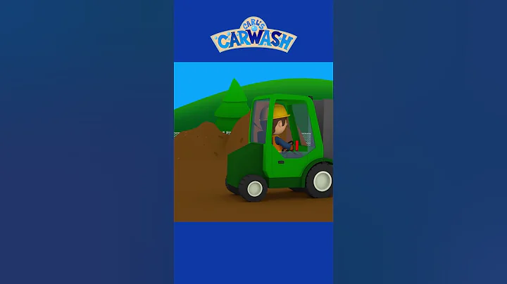 Florence's forklift needs a lift! #shorts #carlscarwash #vehicles #kidsvideo #kidscartoon
