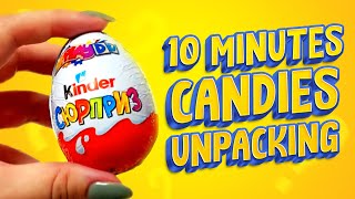 🍭🍫 10 Minutes Candy and Surprise Eggs Unpacking | Some Lots Of Candies #14