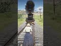 Tiger Attacks Man on Railway - Train Hits - Girl Tries to Pull Him With Rope! RDR2 #shorts