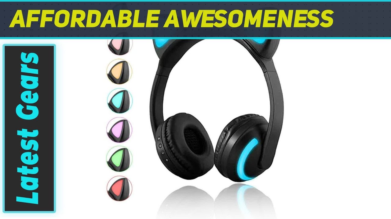 Unleash Your Style with Luckyu Wireless Cat Ear Headphones! YouTube