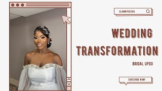 Extreme Bridal Transformation | Bridal Hair #bridal #bridalhair #updo #hair #bridalmakeup