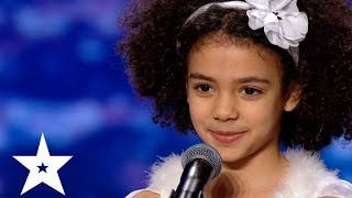 Pretty little girl dancing on Ukraine's got talent