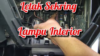 Letak Sekring / fuse lampu interior atau lampu  kabin mobil avanza xenia rush terios