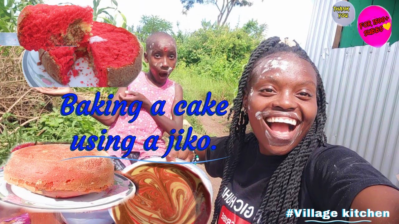 BAKING A CAKE USING A JIKO🔥 | NO OVEN | NO MIXER | #baking - YouTube