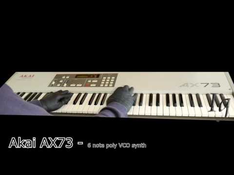 Akai AX73 - VCO Analogue polysynth - Quick run through of some sounds