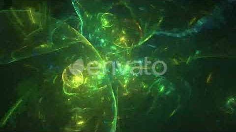 Green Particles Dance | Motion Graphics - Envato elements