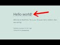 How To Remove "Hello World" post in WordPress