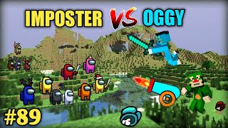 #89 | Minecraft Among Us | Imposter Vs Oggy And Jack | Minecraft Pe | In Hindi | Rock Indian Gamer |