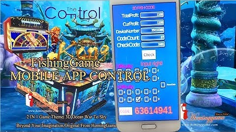 Fishing Game Tips How to use Mobile App to add the hard code or time code control HomingGame Fishing