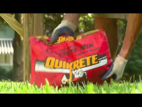 Setting Posts with QUIKRETE® Fast-Setting Concrete in the Red Bag HD