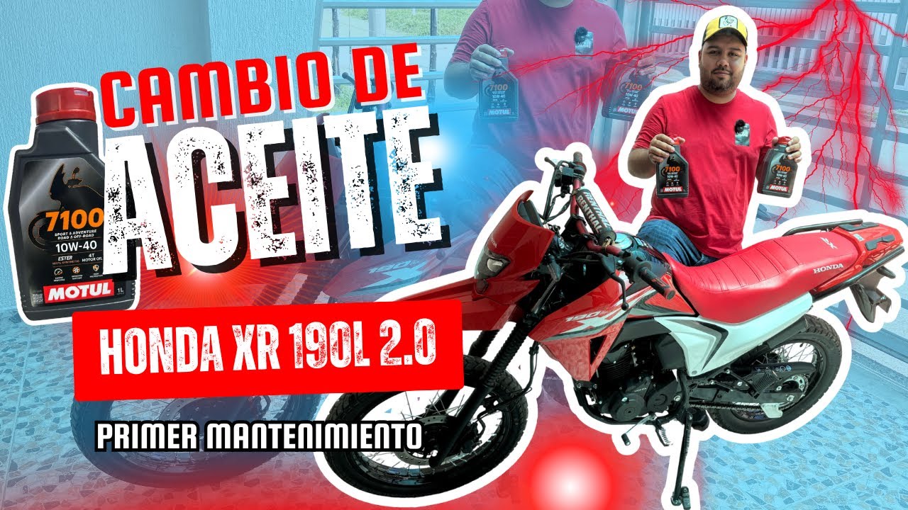 🔧 ¡PRIMER CAMBIO DE ACEITE a mi XR190L 2.0 yo mismo! 😱 Todo el proceso y recomendaciones 🏍️