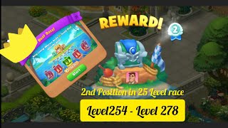 Gardenscapes - ( 2nd Position in Boat race ) - All Puzzles - Gameplay PART - 42