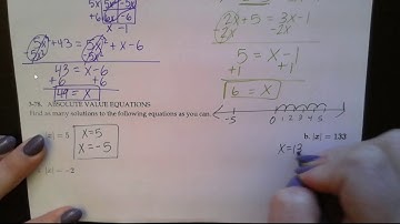 3.3.1 Solving Equations with Multiplication and Absolute Value