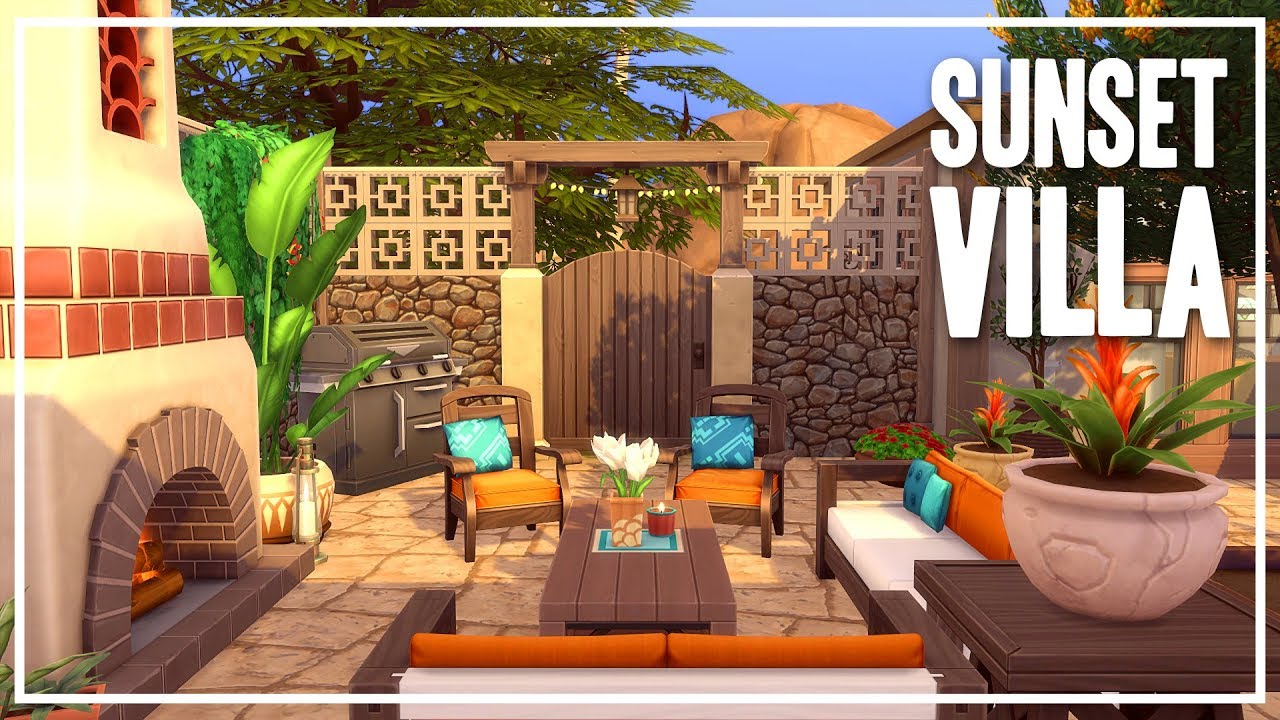 Sunset Villa - The Sims 4 Speed Build