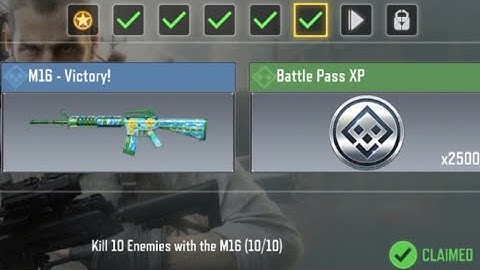 Call Of Duty Mobile Kill 10 Enemies with any M16 Task Complete