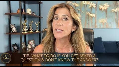 Tip: How to Respond to Questions if You Don