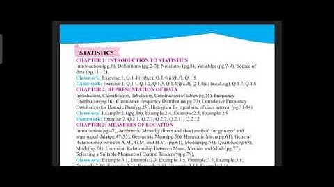 1st year statistics smart syllabus/ statistics smart syllabus / 11th class smart syllabus